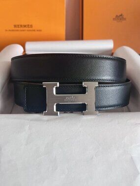 Hermes Reversible Noir Unisex Belt